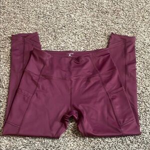 Layer 8 Women's Burgundy Leggings